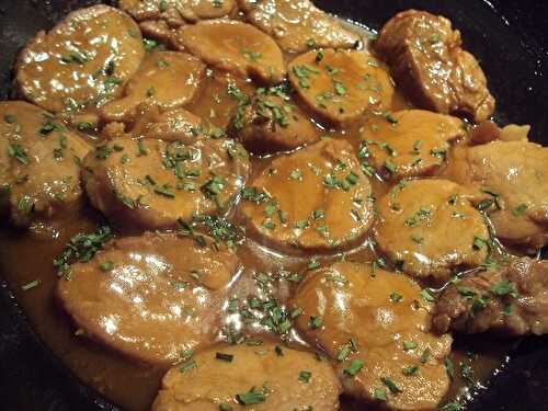 Filets de porc sauce moutarde - recette facile pour votre plat.