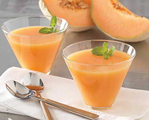 Gaspacho de melon au thermomix - le dessert de la saison.