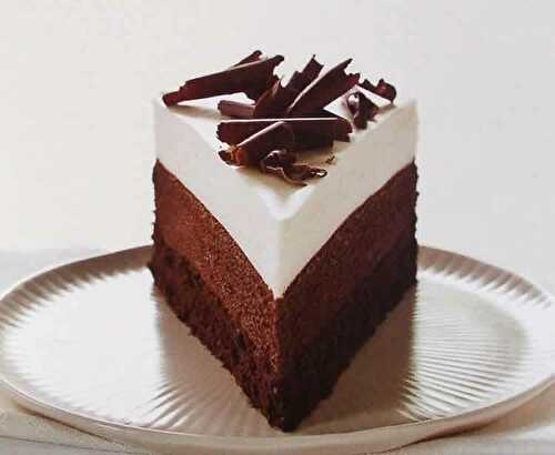 Gateau au 2 chocolat noir et blanc - recette de pâtisserie.