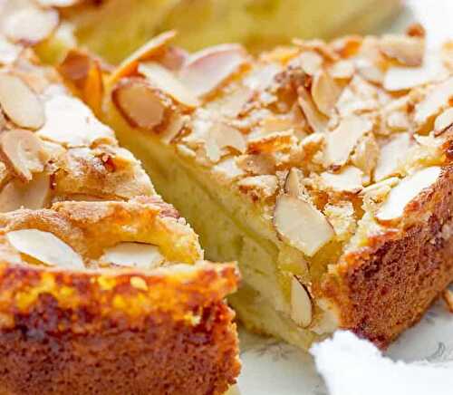 Gâteau aux pommes et aux amandes - pour votre goûter ou petit déjeuner.