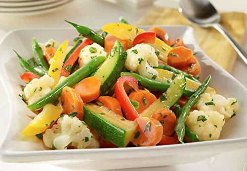 Légumes cuisson vapeur au cookeo - recette light pour votre entrée.