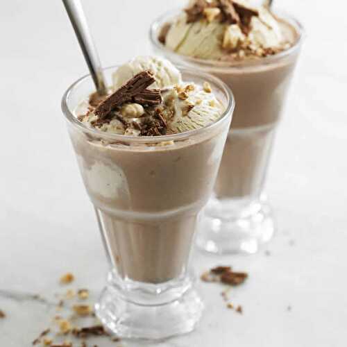 Milkshake nutella vanille thermomix- délice du chocolat pour le goûter.