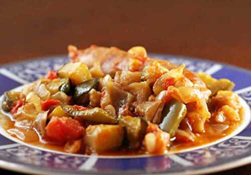 Ratatouille au piment au cookeo - un plat de légumes au cookeo.
