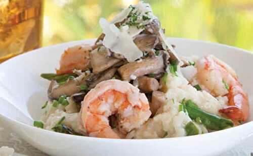 Risotto aux crevettes et champignons au thermomix