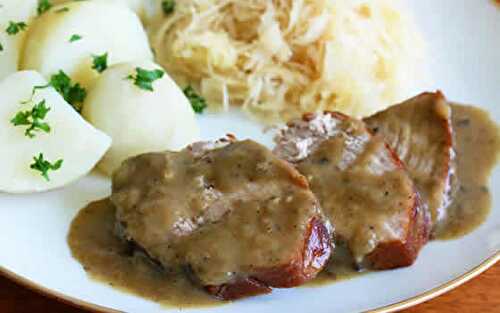 Roti de porc sauce boursin cookeo - un plat facile à cuisiner avec le cookeo.
