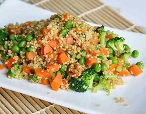 Salade quinoa brocoli au cookeo - une entrée complète et végétarienne.