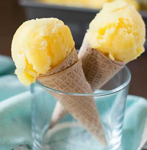 Sorbet ananas mangue avec thermomix - recette glace thermomix.