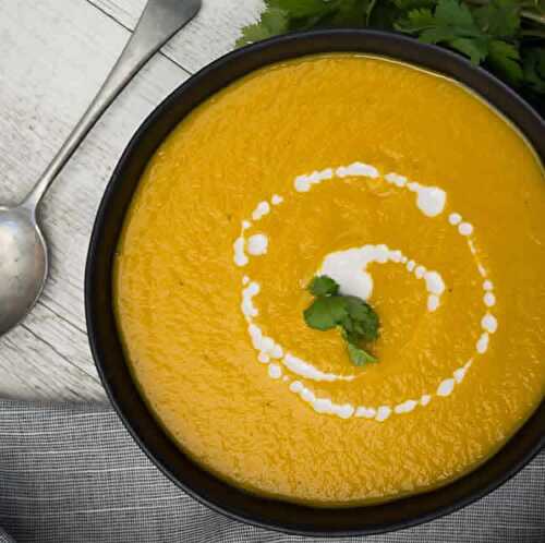 Soupe de courge et légumes au cookeo - soupe light pour votre dîner léger