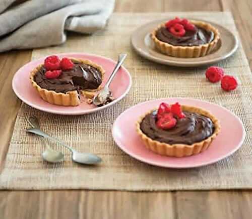 Tartelette framboise chocolat - des gâteaux au chocolat pour votre dessert.