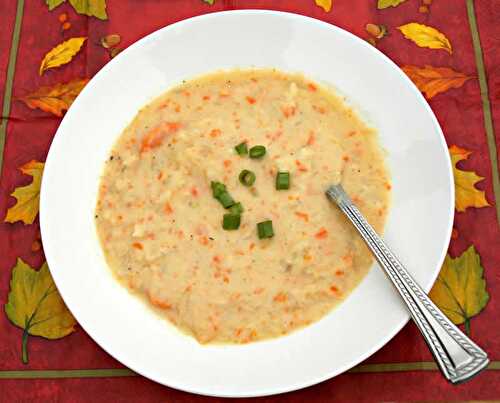 Veloute carottes choux fleur cookeo - une soupe qui réchauffe le corps.