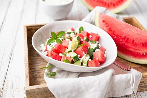 Salade De Pastèque et Feta : Cette Salade méditerranéenne estivale va vous épater !