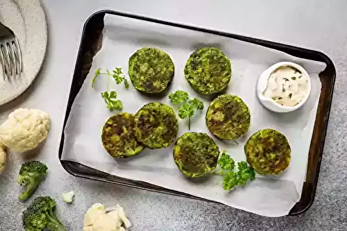 Beignets au brocoli et au chou-fleur