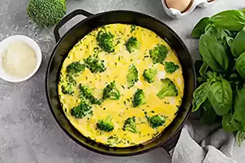 Comment faire une omelette au brocoli et au fromage