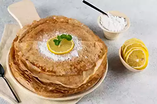 Crêpes ultra moelleuse au zeste de citron