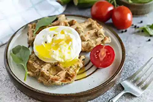 Gaufres aux courgettes et épinards