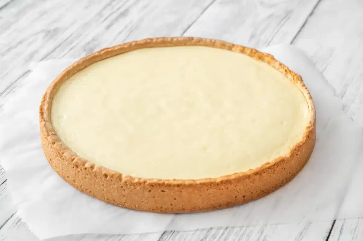 Cheesecake sur fond de pâte sablée