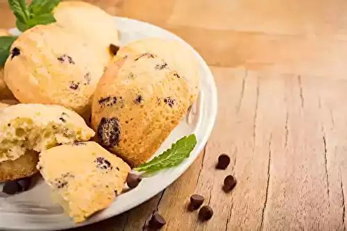 Madeleines aux pépites de chocolat au thermomix