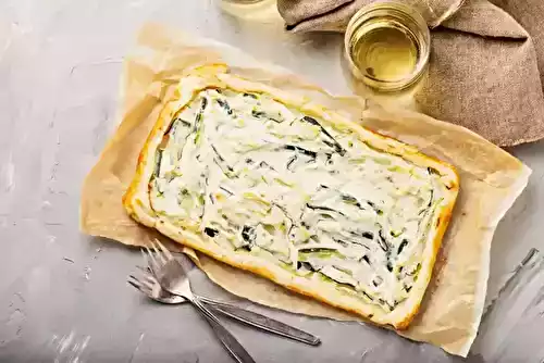 Tarte à la ricotta et aux courgettes