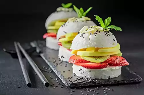 Burger de sushi : pour un dessert ou un déjeuner léger et équilibré