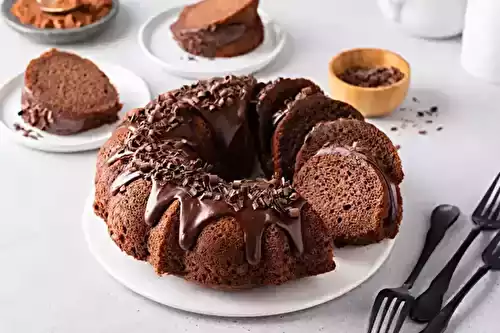 Gâteau Bundt au chocolat : un visuel élégant au dessert !