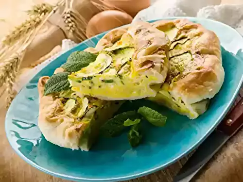 Quiche aux courgettes et oeufs : équilibrée et savoureuse.