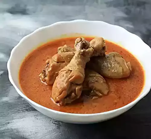 Soupe pilon de poulet au curry curcuma et lait de coco au Cookeo