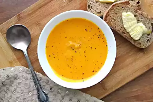 Soupe potiron carotte : un velouté qui allie douceur et légèreté.