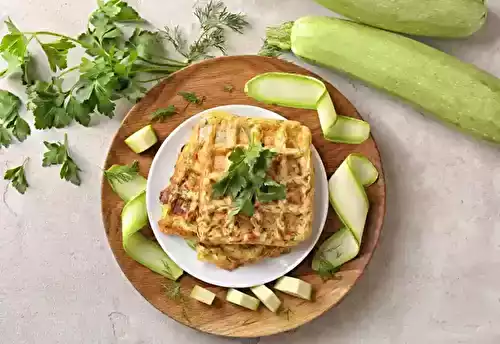 Gaufres salées à la courgette : une idée originale pour vos repas !