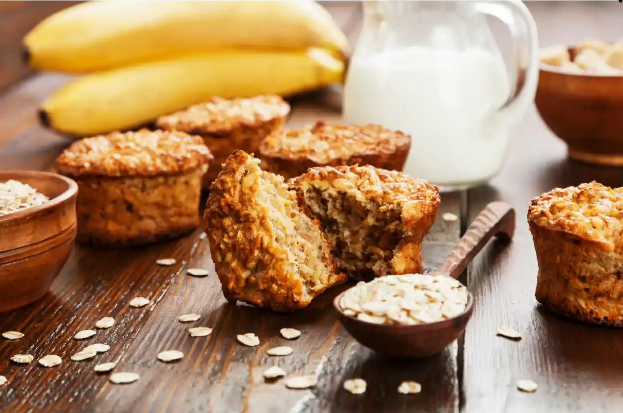 Muffins à la banane et flocons d'avoine : une recette saine et délicieuse