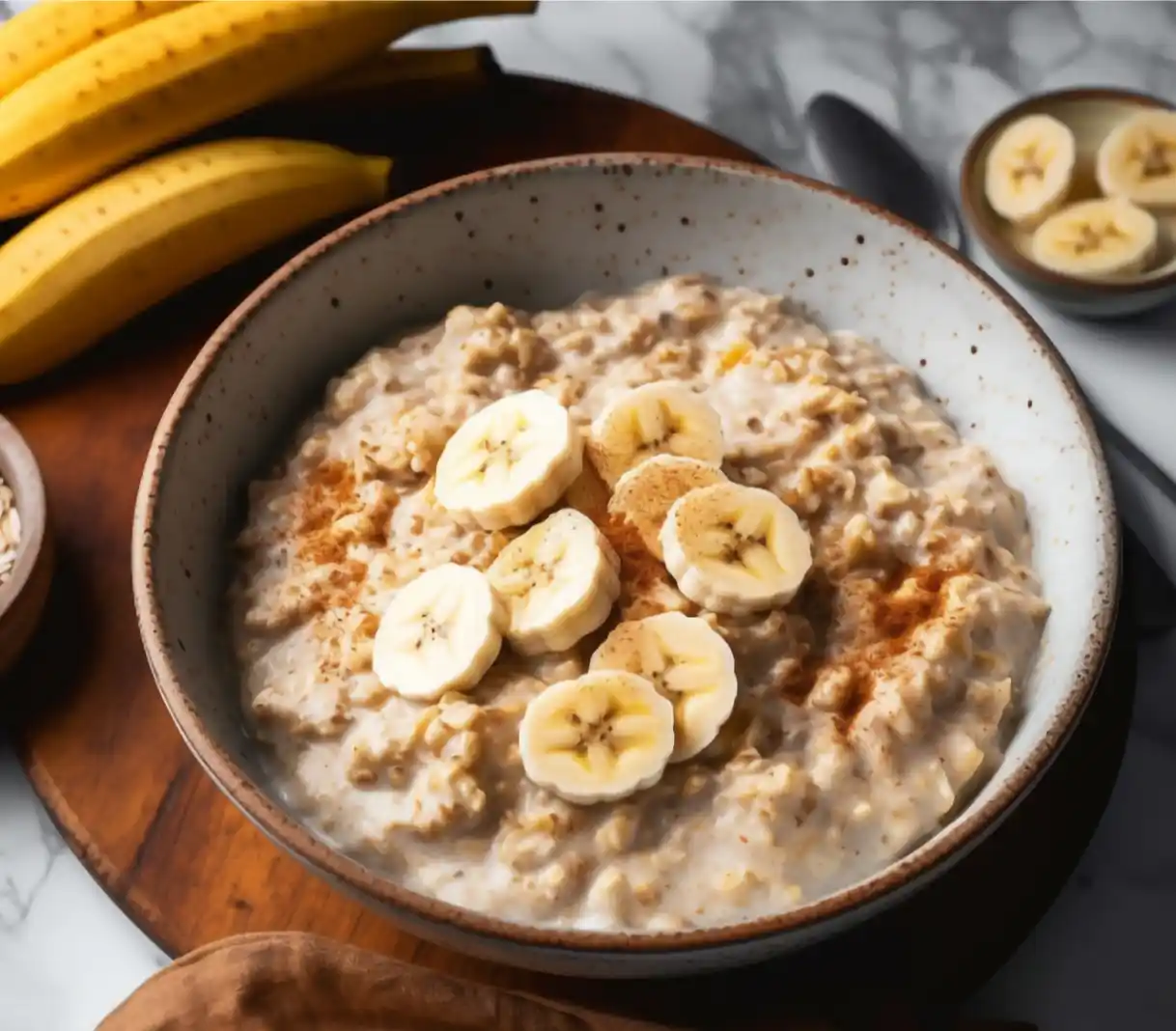 Gruau crémeux aux bananes : Le petit-déjeuner sain et gourmand