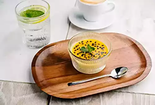 Panna Cotta à la Sauce Mangue et Fruit de la Passion : Un Plaisir Tropical