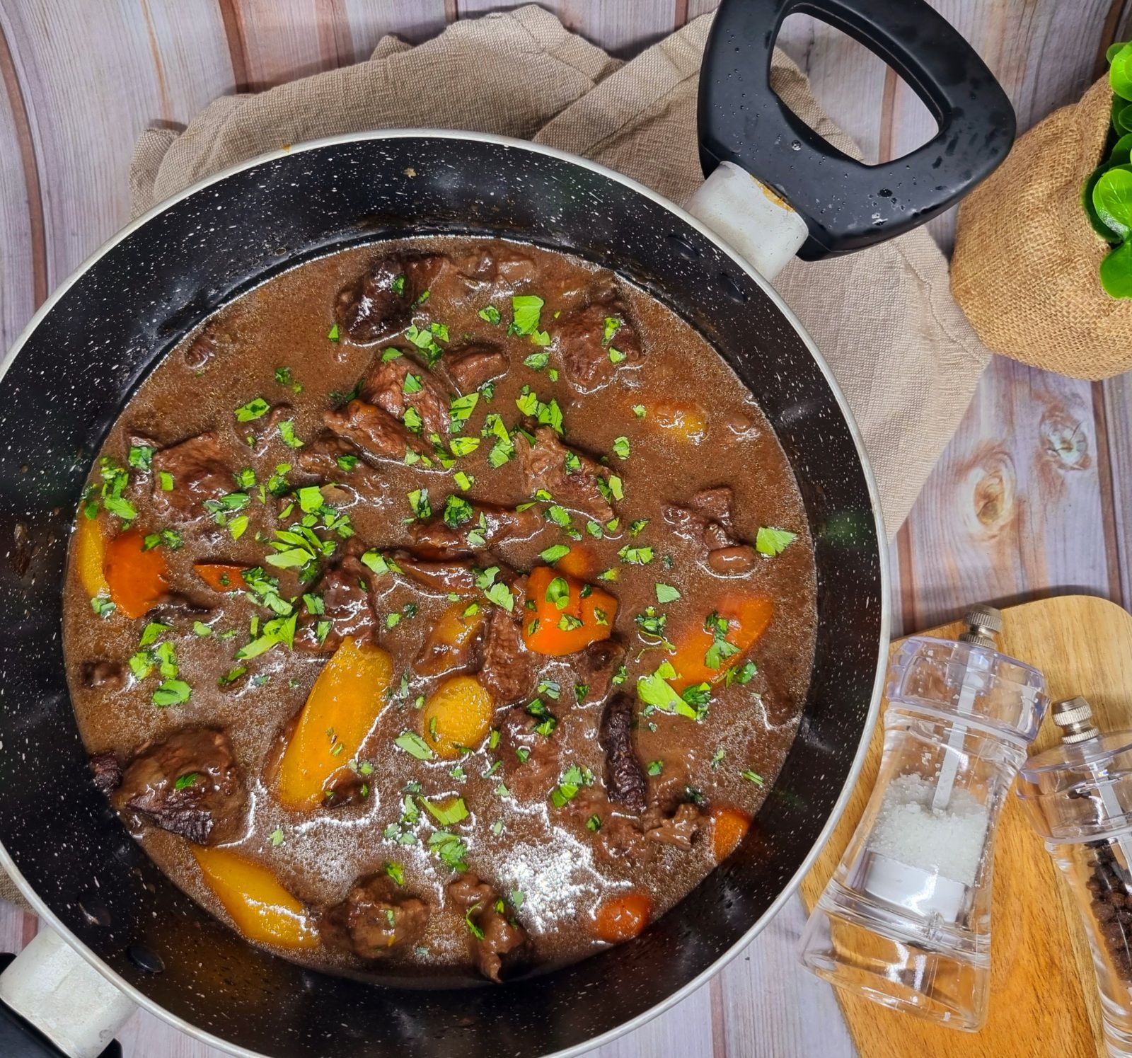 Joue de bœuf à la bière brune