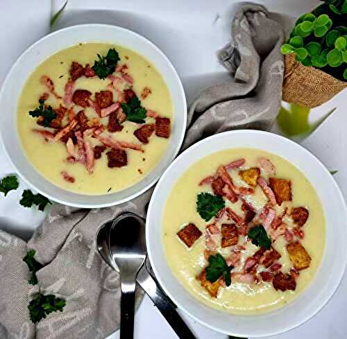 Soupe de pommes de terre au lard