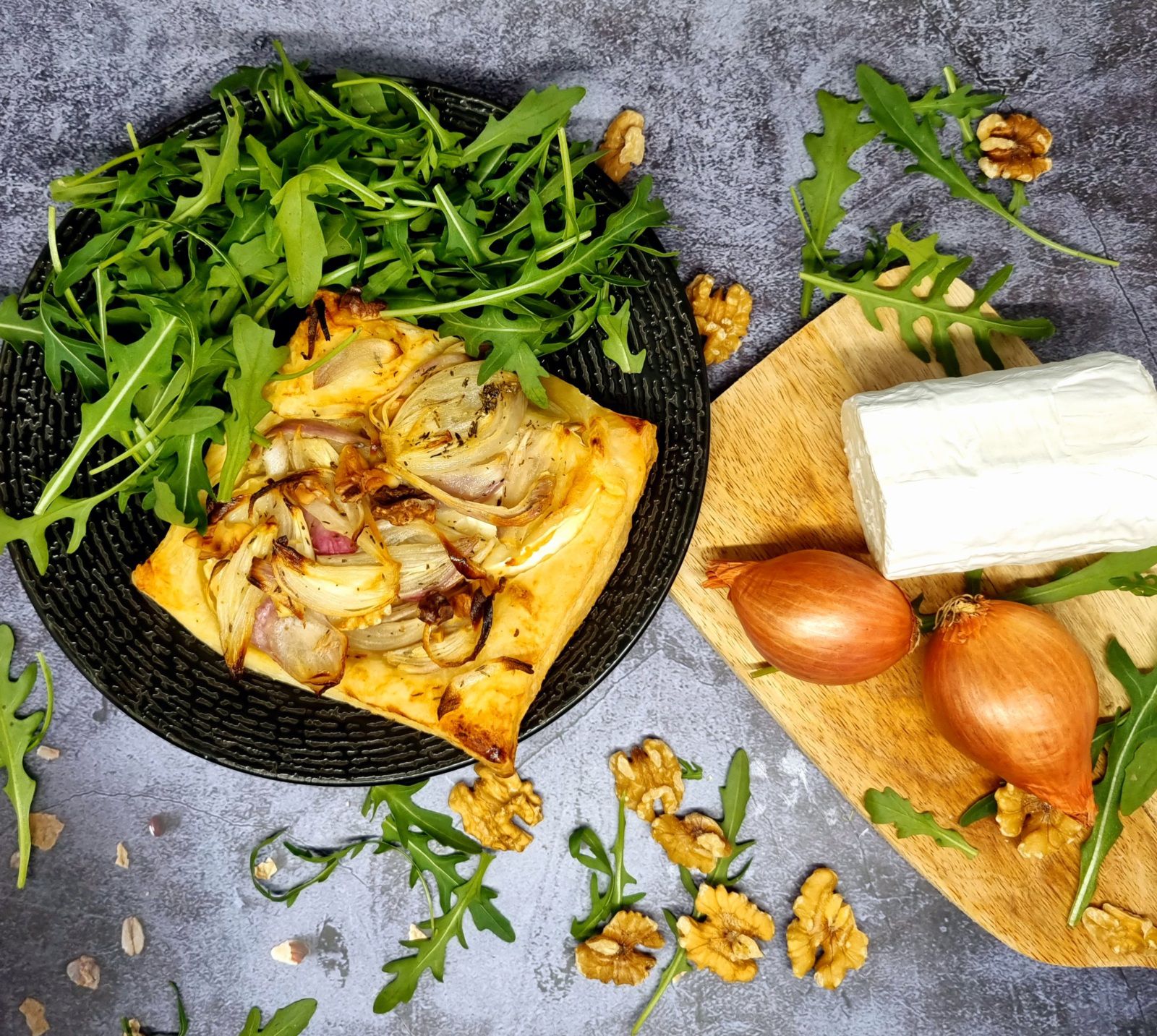 Tartelettes chèvre et échalote