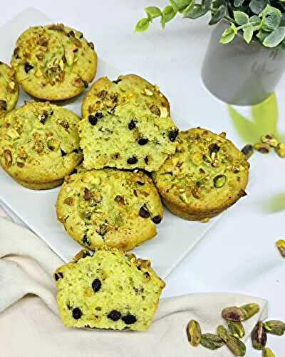 Muffins avocat, chocolat et pistaches