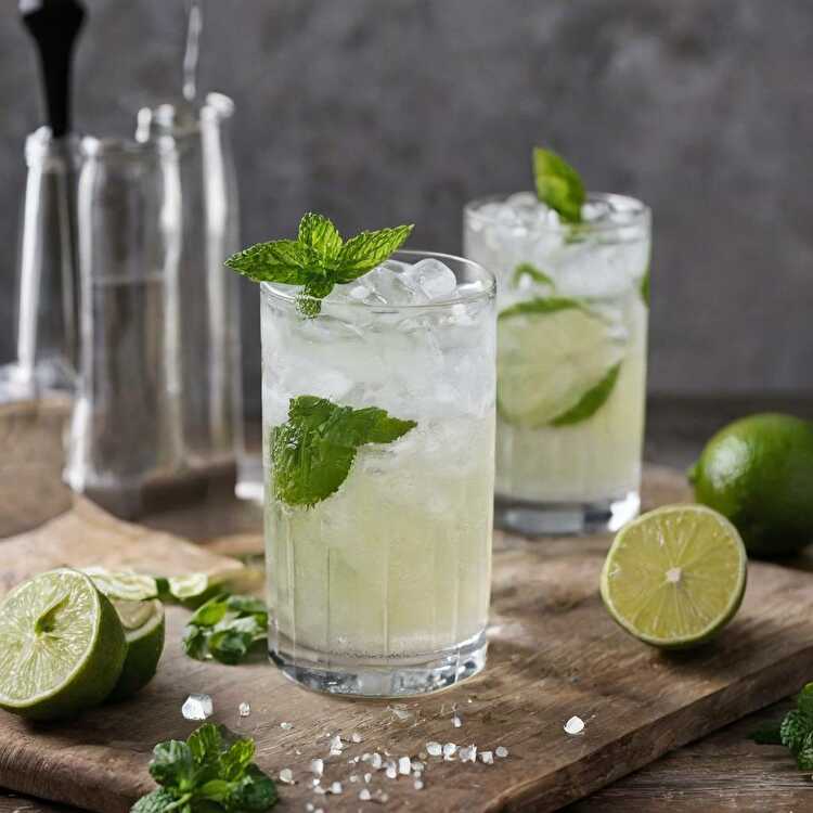 Gin Fizz à la Menthe