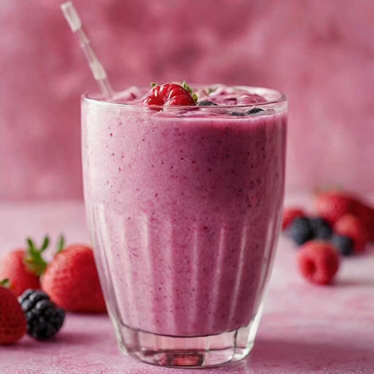 Smoothie aux Fruits des Bois et yaourt