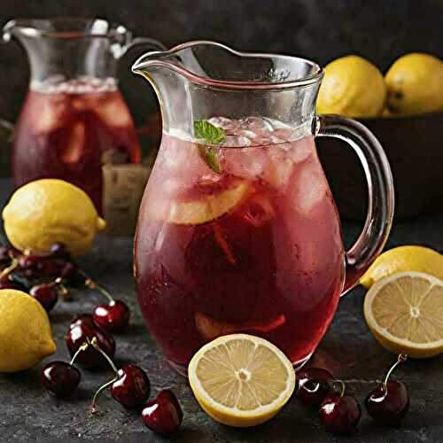 Limonade Rafraîchissante aux Cerises