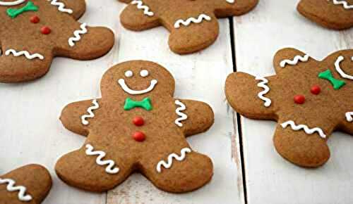 Biscuits bonshommes de Noël en pain d’épices