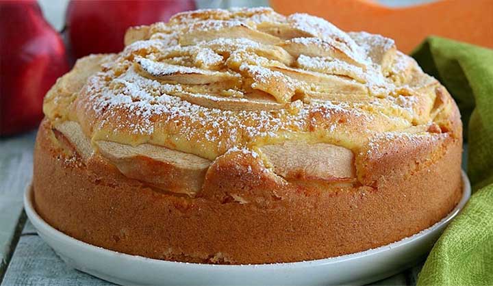 Gâteau aux pommes et citrouille