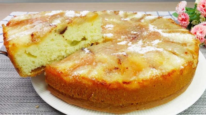 Gâteau aux pommes sans beurre, mais plus moelleuse que celle de grand-mère