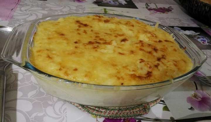 Purée de pomme de terre gratinée