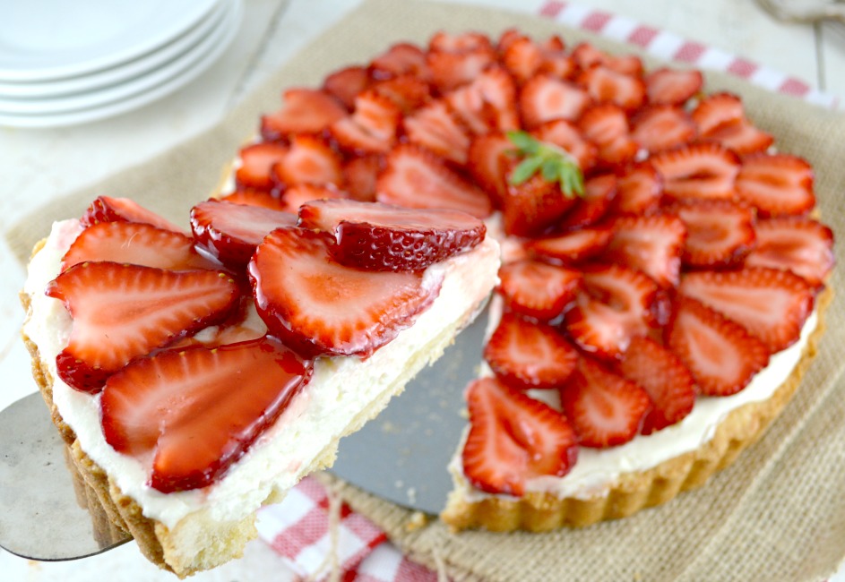 Tarte aux Fraises et au Chocolat Blanc au Thermomix