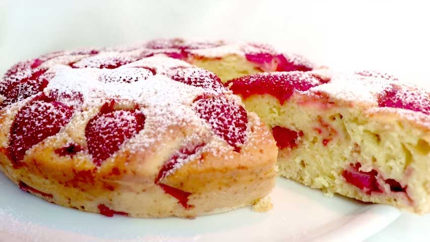 Gâteau aux Fraises Rapide et Facile