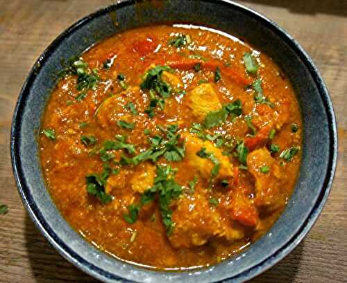 Curry de poulet au lait de coco - Recettes de Papounet