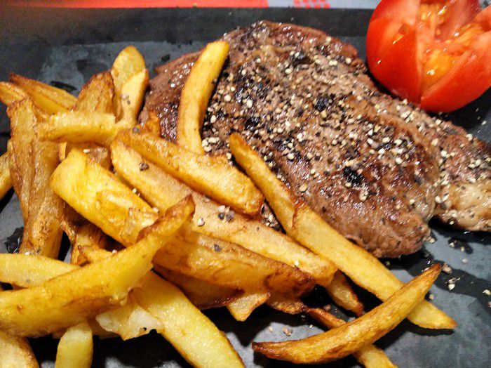 Entrecôte-frites maison - Recettes de Papounet