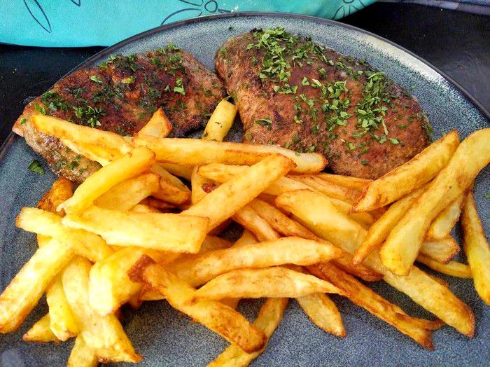 Foie de veau poêlé-Frites  - Recettes de Papounet