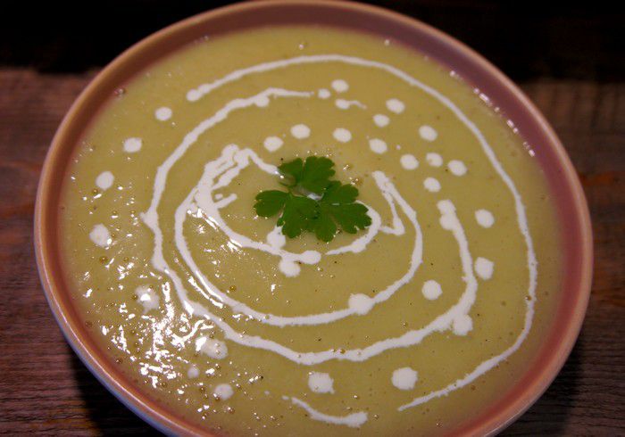 Soupe Poireaux-Pommes de terre au Chèvre frais - Recettes de Papounet