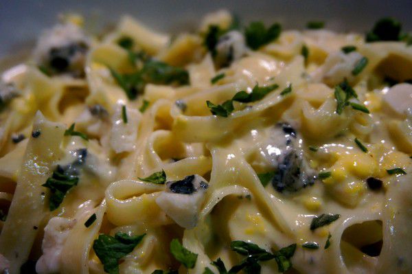 Tagliatelles au Roquefort-La bonne Recette - Recettes de Papounet