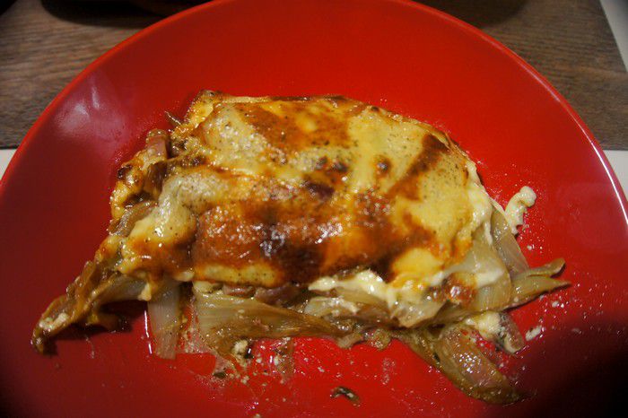 Tartiflette aux endives et au vin blanc - Recettes de Papounet